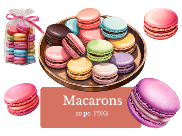 colorful macarons