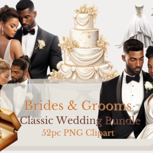 Wedding Bundle - Wedding couple, rings, cakes, dresses