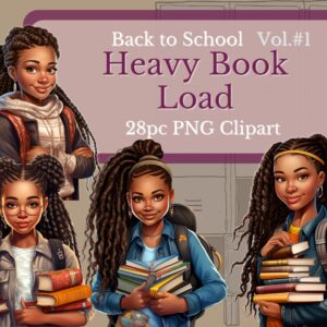 Teen Girl, Back to School clipart