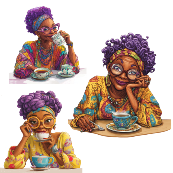 Purple Haired Beauties, Bohemian Grannies - Image 7