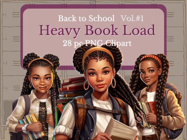 Teen Girl, Back to School clipart - Image 2