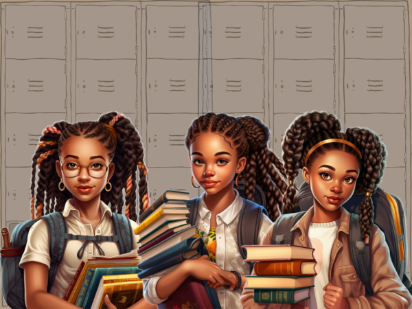 Teen Girl, Back to School clipart - Image 3