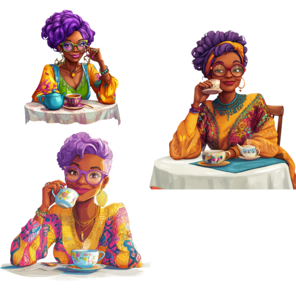 Purple Haired Beauties, Bohemian Grannies - Image 9