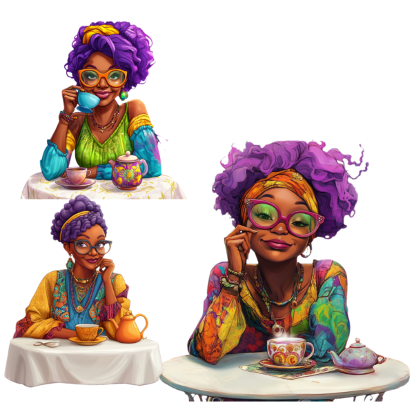 Purple Haired Beauties, Bohemian Grannies - Image 2