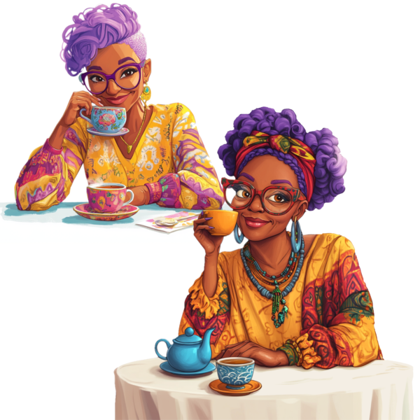 Purple Haired Beauties, Bohemian Grannies - Image 3
