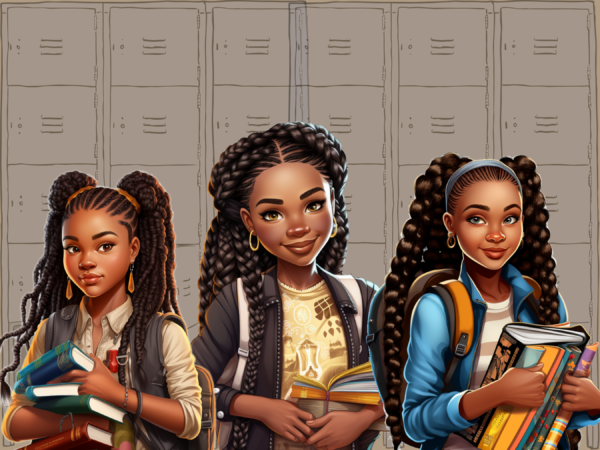 Teen Girl, Back to School clipart - Image 7