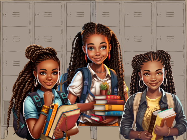 Teen Girl, Back to School clipart - Image 8