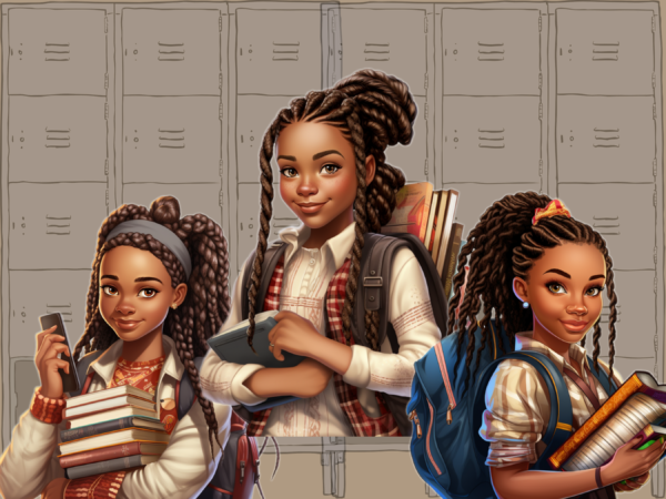 Teen Girl, Back to School clipart - Image 9